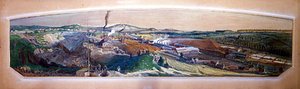 Paisaje industrial en el campo de carbón de Blanzy, Saona y Loira de Ignace Francois Bonhomme