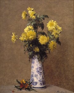Crisantemos de Ignace Henri Jean Fantin Latour