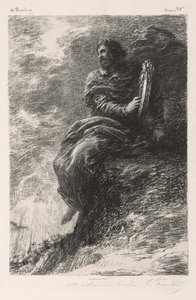 Harolde en las montañas, 1884 de Ignace Henri Jean Fantin Latour