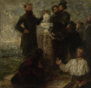 Homenaje a Delacroix, 1863-64 de Ignace Henri Jean Fantin Latour