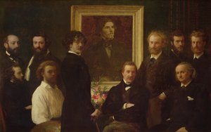 Homenaje a Delacroix de Ignace Henri Jean Fantin Latour