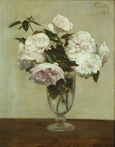 Rosas rosadas de Ignace Henri Jean Fantin Latour