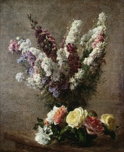 Rosas y espuelas de caballero, 1885 de Ignace Henri Jean Fantin Latour
