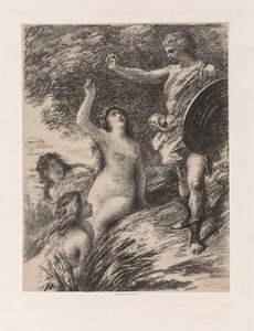 Siegfried y las hijas del Rin, c. 1880 de Ignace Henri Jean Fantin Latour