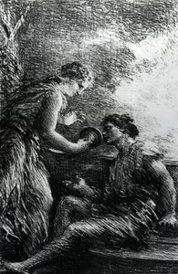 Sieglinde y Siegmund, escena de la ópera 