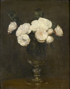 Naturaleza muerta de rosas de Malmaison, siglo XIX