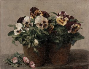 Naturaleza Muerta de Pensamientos y Margaritas, 1889