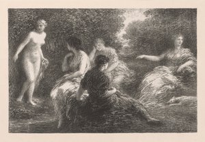 Los bañistas, 1896 de Ignace Henri Jean Fantin Latour