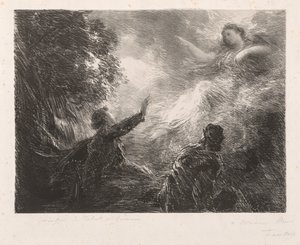 El hada de los Alpes, 1873 de Ignace Henri Jean Fantin Latour