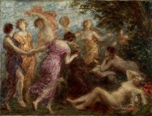 La tentación de San Antonio de Ignace Henri Jean Fantin Latour