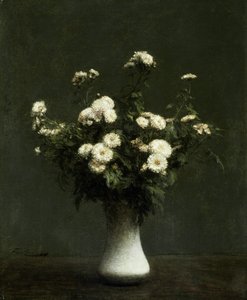 Jarrón de crisantemos, 1871 de Ignace Henri Jean Fantin Latour