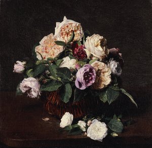 Jarrón de flores, 1876 de Ignace Henri Jean Fantin Latour