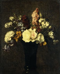 Jarrón de Flores; Vase de Fleurs, 1869 de Ignace Henri Jean Fantin Latour