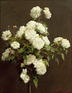 Rosas blancas, 1870