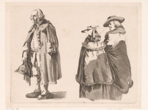 Composición con tres figuras de pie de Ignace Joseph de Claussin (attributed to)