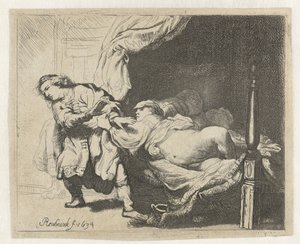 José y la mujer de Potifar de Ignace Joseph de Claussin