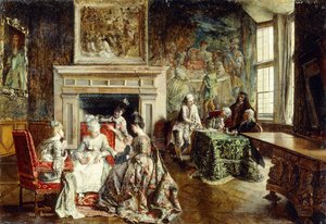 El contrato de matrimonio, 1874 de Ignacio Leon y Escosura