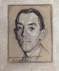 Retrato de Ramón Pérez de Ayala (1888–1962) escritor y periodista español – dibujo – generación de 1914 de Ignacio Zuloaga