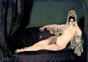 "Desnudo femenino" - Retrato de la condesa Anna princesa Brancoveanu (Brancovan) de Ignacio Zuloaga y Zabaleta
