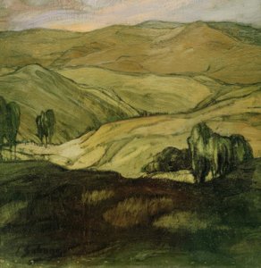 Paisaje en Aragón de Ignacio Zuloaga y Zabaleta