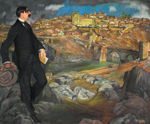 Retrato de Maurice Barrès, 1913 de Ignacio Zuloaga y Zabaleta