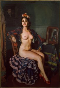 Retrato de La Oterito en su camerino