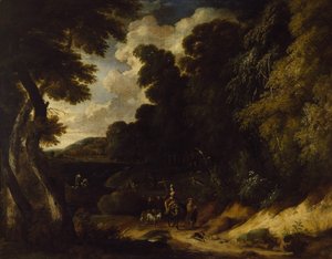 Paisaje con figuras de Ignatius van der Stock