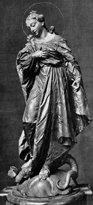 Virgen María (madera) de Ignaz 1725 75 Gunther