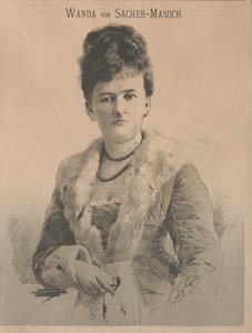 Escritora Wanda von Sacher-Masoch, nacida Angelika Aurora Rümelin, 1879 de Ignaz Eigner