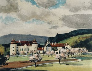 Castillo de Weinzierl cerca de Wieselburg, c.1909 de Igo Potsch