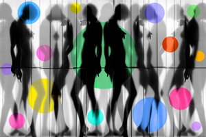 Siluetas coloridas de arte pop de Igor Shrayer