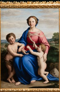 La Virgen María con el Niño Jesús y el Niño San Juan