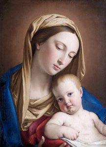 Virgen con el Niño (óleo sobre lienzo)