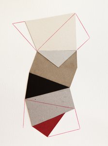 Collage geométrico de papel de Ildefonso Martín
