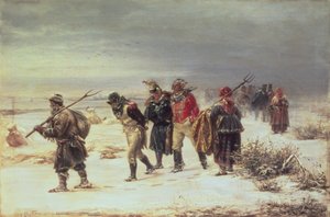 En el año 1812 (La retirada de Moscú) 1873 de Illarion Mikhailovich Pryanishnikov