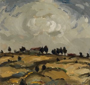 Paisaje otoñal con nubes de Ilmari Aalto