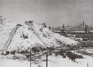 La demolición de la Catedral de Cristo Salvador en Moscú, 1931 de Ilya Arnoldovich Ilf