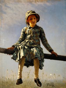 Libélula. Retrato de la hija del pintor, 1884
