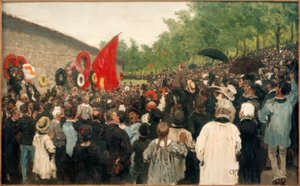Reunión anual en el muro de los Comuneros de Ilya Efimovich Repin