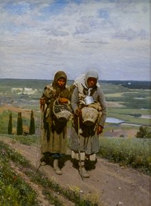 MUJERES PIADOSAS EN PEREGRINACIÓN de Ilya Efimovich Repin