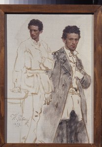 Retrato de Nikolái Ventsel. Pintura de Ilya Yefimovich Repin (Ilia Repin) (1844-1930), óleo sobre lienzo de Ilya Efimovich Repin