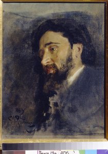 Retrato del escritor Vsevolod Mikhailovich Garchine (1855-1888). (retrato del Autor V. M. Garshin). Pintura de Ilya Refimovich Repin (Ilia Repin) (1844-1930), óleo sobre lienzo de Ilya Efimovich Repin