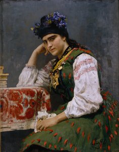 Retrato de Sofía Dragomirova-Lukomskaya, 1889 de Ilya Efimovich Repin