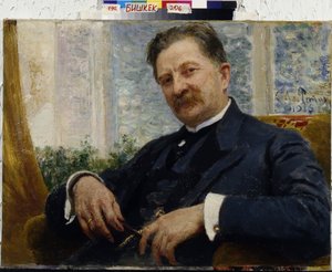 Retrato del Ingeniero I.M. Vengerov por Repin, Ilya Efimovich (1844-1930) de Ilya Efimovich Repin