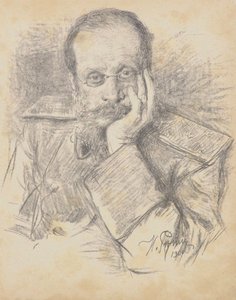 Retrato del compositor César Antonovich Cui 1835-1918, 1900
