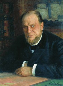 Retrato del abogado y autor Anatoli Fyodorovich Koni de Ilya Efimovich Repin
