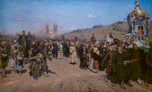 PROCESIÓN RELIGIOSA EN LA PROVINCIA DE KURSK de Ilya Efimovich Repin