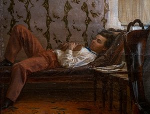 Alumnas que se preparan para un examen (detalle) de Ilya Efimovich Repin