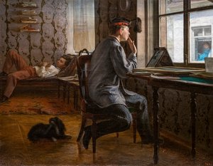 Alumnas que se preparan para un examen de Ilya Efimovich Repin