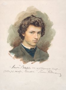 Autorretrato, 1866 de Ilya Efimovich Repin